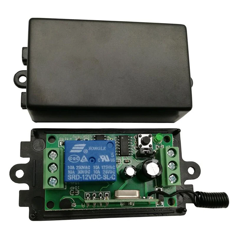 DC 9V 12V 24V 1 CH 1CH RF беспроводной переключатель системы дистанционного управления