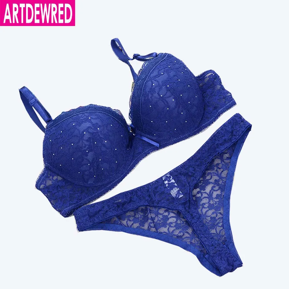 Intimante VS 70-95 BC Sexy Кубок Push Up Bra стринги Наборы для ухода за кожей Вышивка Кружево