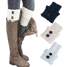 Для женщин вязаный манжет для ботинок вязаные гетры; детские гольфы Для женщин зимние теплые толстые вязаные крючком сапог носки короткие гетры