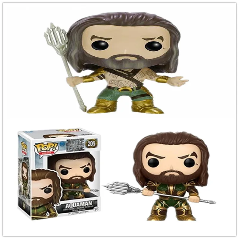 Funko POP Heroes DC Justice League Aquaman # 205 Vinyl Action Figure Figurines