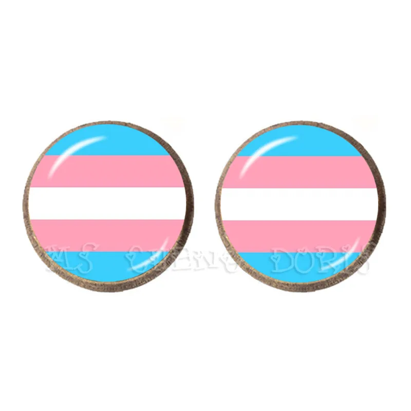 ЛГБТ цветные круглые гипоаллергенные серьги для ушей для женщин и мужчин, модные ювелирные изделия для влюбленных, ювелирные изделия для геев