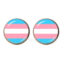 ЛГБТ цветные круглые гипоаллергенные серьги для ушей для женщин и мужчин, модные ювелирные изделия для влюбленных, ювелирные изделия для геев