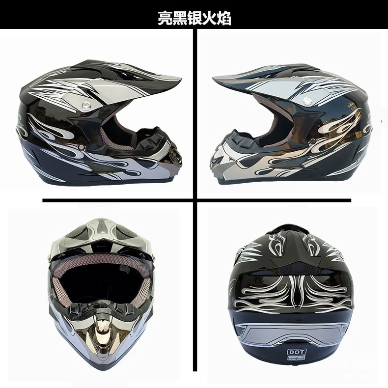 Motorcycle Full Face Helmet Casco Moto Motocross Helmet Off Road Helmet ATV Dirt Bike Downhill MTB DH Capacete Moto Glasses