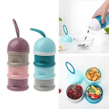 Портативный контейнер для кормления новорожденных детей, молочный порошок для младенцев, три коробки для конфет и закусок