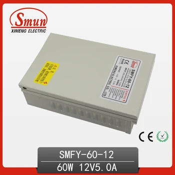 

CE RoHS Approved 60W Metal Case Single Output Reliable Rainproof Switching Power Supply SMPS 60W 12V 5A (SMFY-60-12)