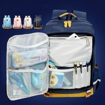 

Rye time schoolbag primary school boy 1-6 grade ridge protection burden reduction junior high school children 6 - 12 years old