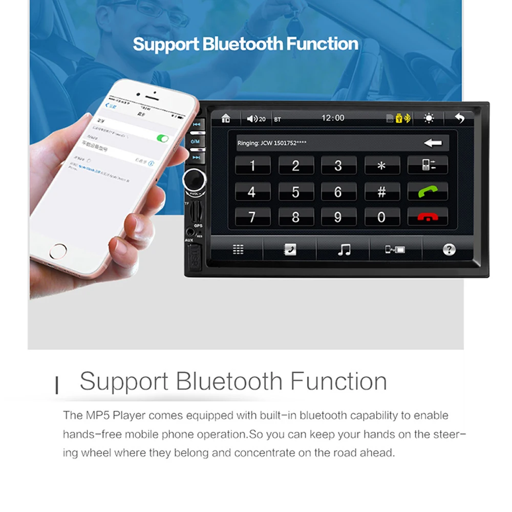 Navigation for 2 din car gps autoradio bluetooth radio car multimedia player 2din Cassette Recorder carplay with android phone
