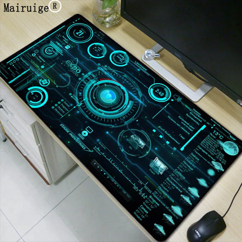 

Mairuige 900x400 MM Large Sizes Gaming Mousepad Black Mouse Pad Lock Edge Laptop Pc Game Gamer Computer Accessory for CSGO DOTA