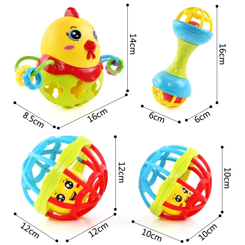 Ball Bells Toy Baby Handbell Chick Rattles Musical Instrument Rattles Ball