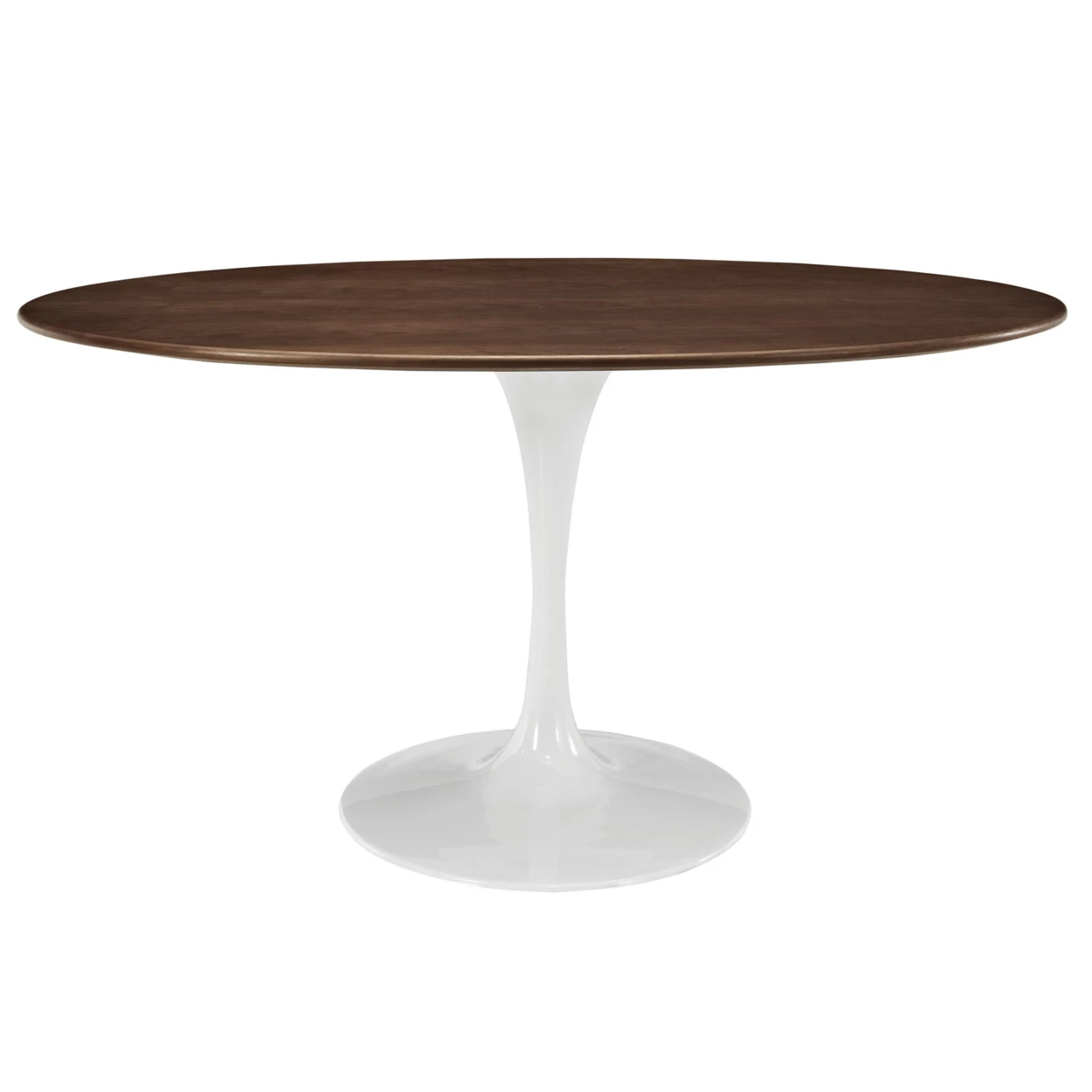 Lippa 60 Oval-Shaped Walnut Dining Table