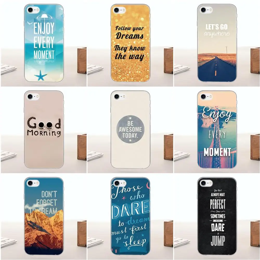 

Bixedx Text Life Quote For Huawei Honor Mate 7 7A 8 9 10 20 V8 V9 V10 G Lite Play Mini Pro P Smart TPU Skin Paintin