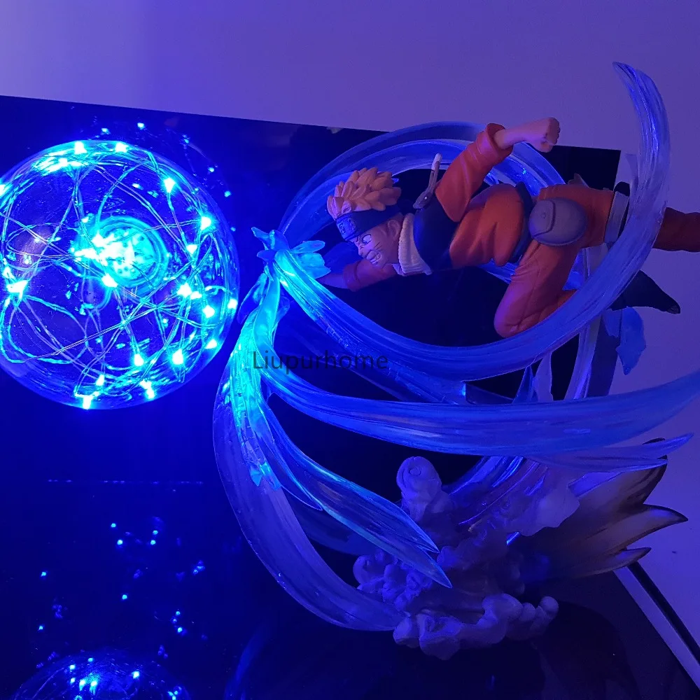 Наруто Rasengan светодиодный Ночной светильник, лампа, аниме Наруто, светодиодная настольная лампа Uzumaki, Наруто, украшение для рождественского подарка