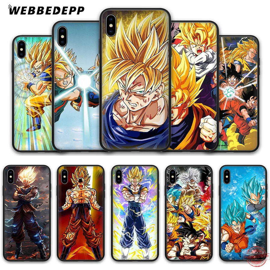 WEBBEDEPP Dragon Ball DragonBall z goku Soft Silicone Case for iPhone 8 7 6S 6 Plus 11 Pro XS Max XR X 5 5S SE Back Shell | Мобильные