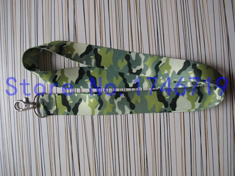 

Free Shipping 20 Pcs Camouflage Pattern Mobile Phone Neck Straps Neck Strap Keys Camera ID Card Lanyard GS0324