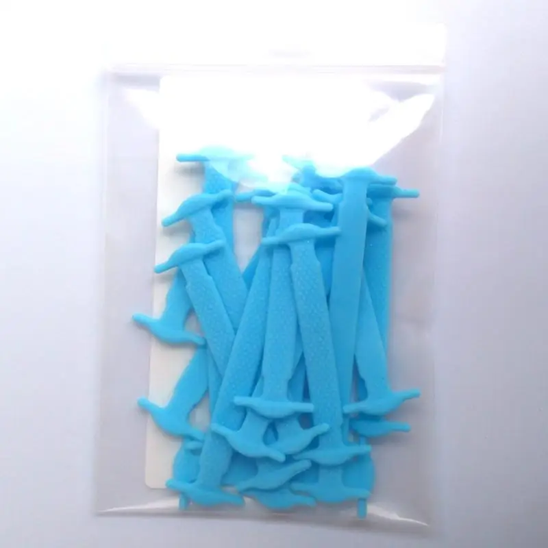 JUP 50 Sets / 600 Pcs New Kids Childs Children Unisex Athletic Fashion No Tie Rubber Elastic Laces Sneaker Laces Athletic Laces 