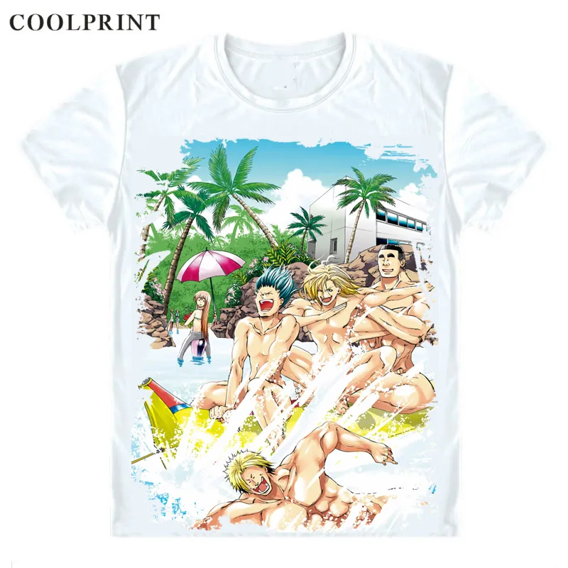 Футболки COOLPRINT Grand Blue guranрусру рубашки с коротким рукавом аниме рубашка для