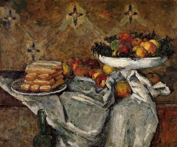 

AllSource Oil Painting,Handmade famous Oil Painting Reproduction on linen canvas,compotier-and-plate-of-biscuits BY paul Cezanne