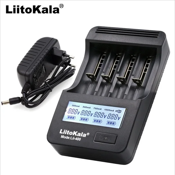 

Liitokala lii-400 lcd charger 18650 26650 18500 14500 16340 3.7 v nimh aa lithium battery / aaa1.2v battery charger