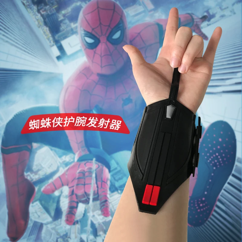 

Movie Spider-Man: Homecoming Spider Man Wristband Peter Parker Superhero Cosplay Latex Wrist Guard Props Weapons Halloween