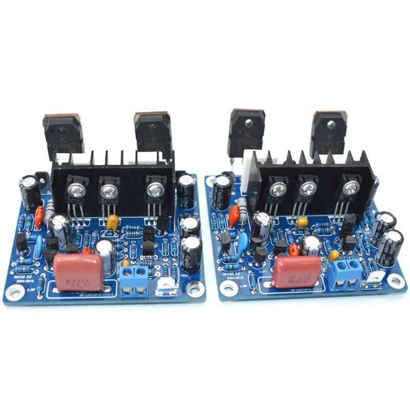 

2Pcs Hifi Mx50 Se 2.0 Dual Channel 100W+ 100W Stereo Power Amplifier Finished Board