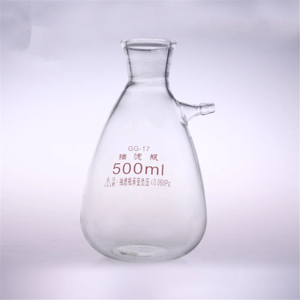 500ml Glass Buchne Flask With One Tube ;suction Filter Flask;lab