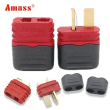 5 пара/лот Amass 40A обшитый Т-образный разъем высокий ток для многоосевой модель крыла самолета скидка 20