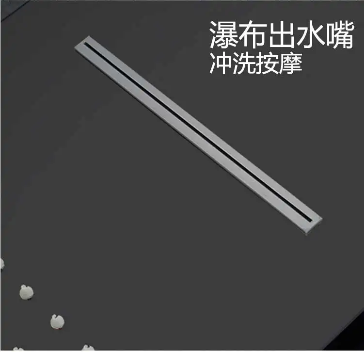 美国佐伸淋浴花洒套装全铜瀑布沐浴花洒黑色恒温花洒暗装嵌入墙式-淘宝网_17