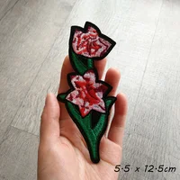 Buy High-q 1 PC Flamingo Butterfly Flower Rose Patches for Clothing Iron on Online - Image 5