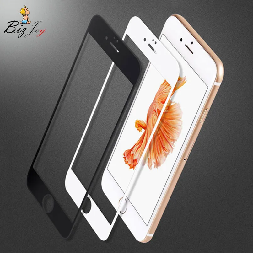 Закаленное защитное стекло 9H с полным покрытием для iphone 7 7S 7plus X 8 5 5s 5c SE 6 6s 10 plus