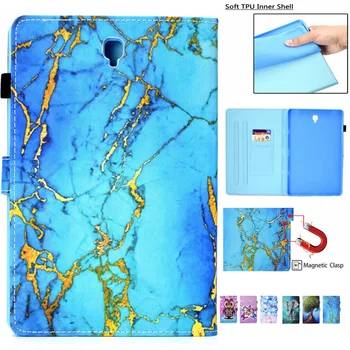 

SM-T835 Tablet Case For Samsung Galaxy Tab S4 10.5 inch T830 T835 SM-T830 Smart Cover Funda Cartoon owl marble Stand Shell