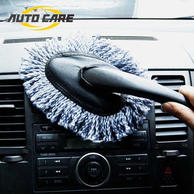 Buy Grey Microfiber Car Duster Cleaning Dirt Dust Auto