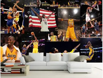 

WDBH custom photo 3d wallpaper Fashion basketball kobe poster tv background home decor 3d wall murals wallpaper for wall 3 d