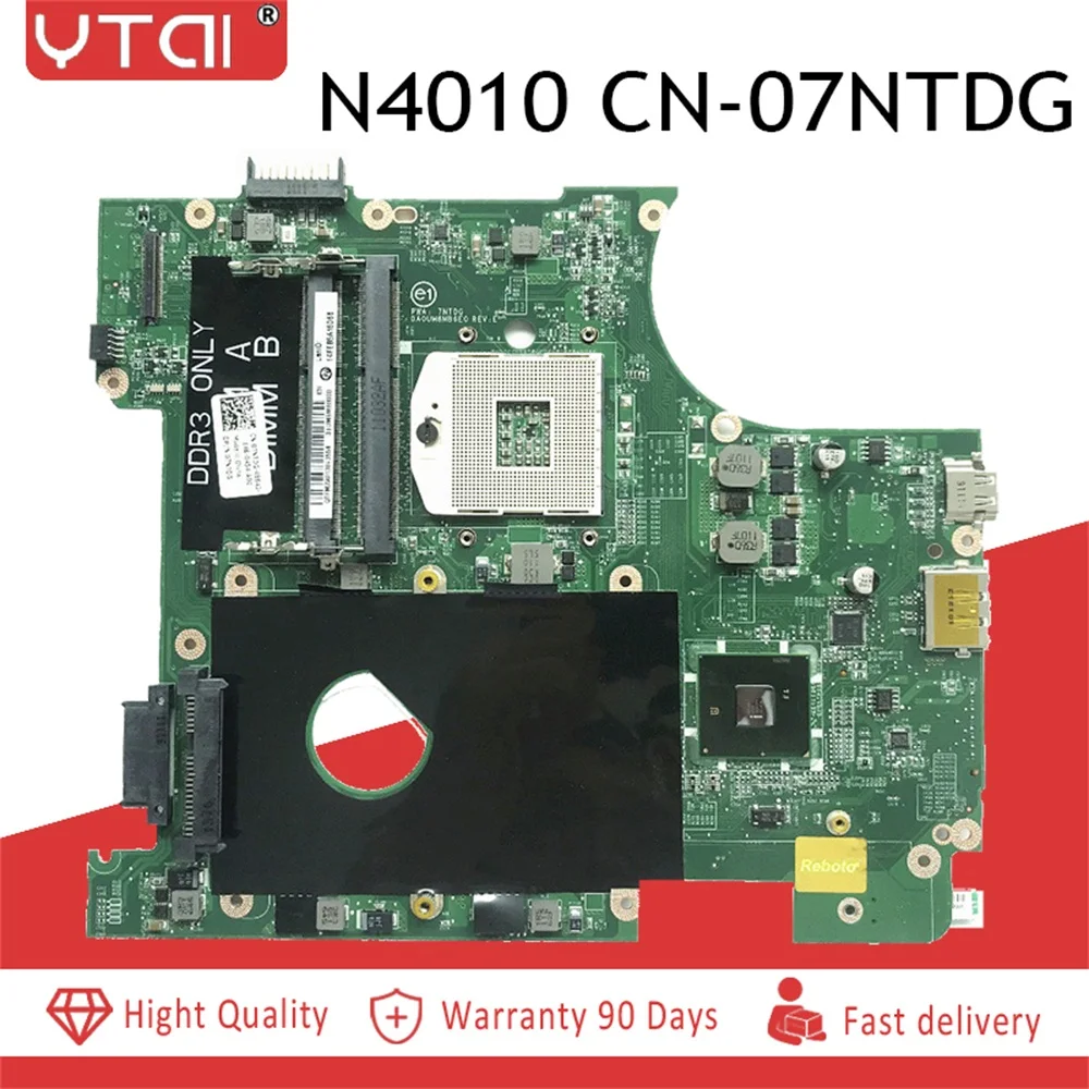

DA0UM8MB6E N4010 Motherboard For DELL N4010 Laptop Motherboard CN-07NTDG 07NTDG 7NTDG DA0UM8MB6E0