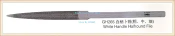 

white handle halfround file for jewelry goldsmith tool shapes