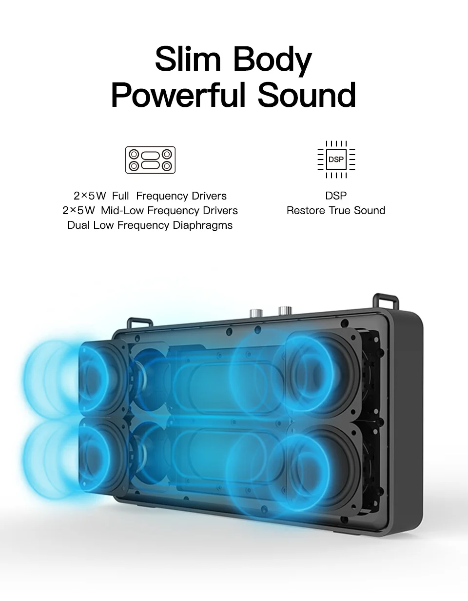 Ggmm e5 bluetooth portátil alto falante 20