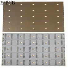 SJPCB белая алюминиевая печатная плата высокой мощности Светодиодная лента металлическая плата в панели по конкурентоспособной цене