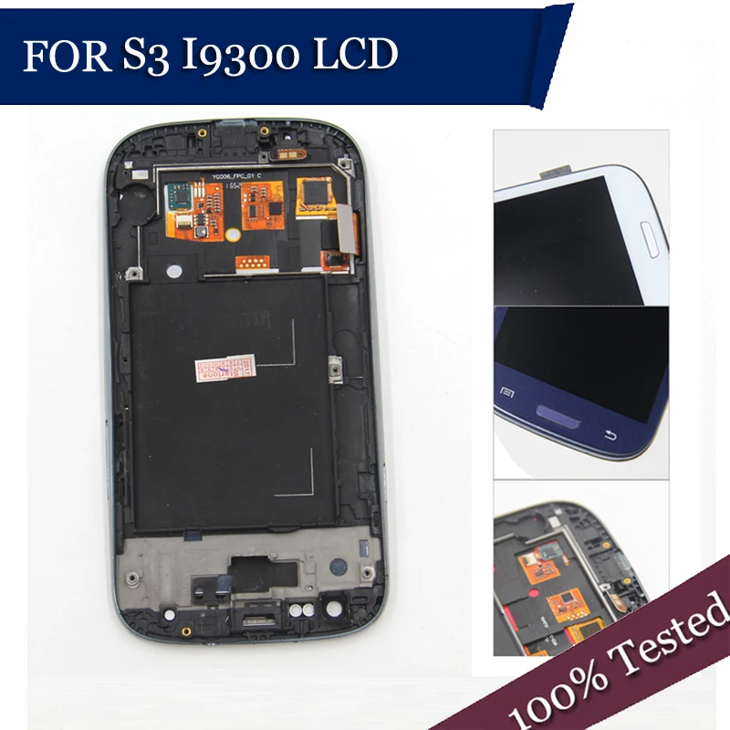 ЖК-дисплей i9300 совместимый с Samsung Galaxy S3 III сенсорным экраном и дигитайзером в сборе