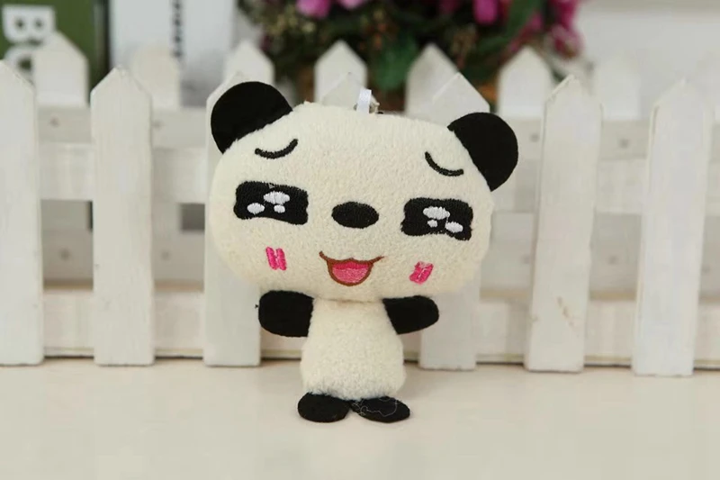 10 см Милая панда плюшевые игрушки милая сумка Подвеска на рюкзак брелок мягкие животные детские игрушки для детей подарок на день рождения кукла