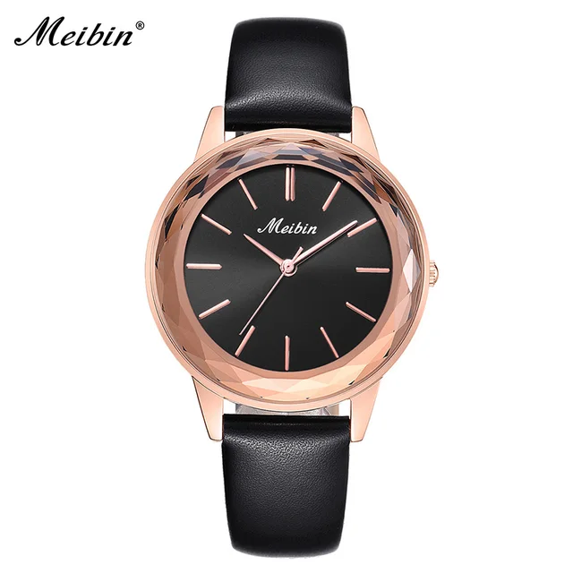 Buy MEIBIN 2018 New Genuine Leather Ladies Watches