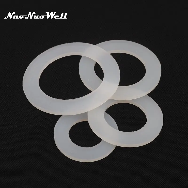 

10pcs NuoNuoWell 20 25 32 40 50 mm Rubber Sealing Ring Silica gel Gasket male thread Connector O Silicone Ring fish tank joint