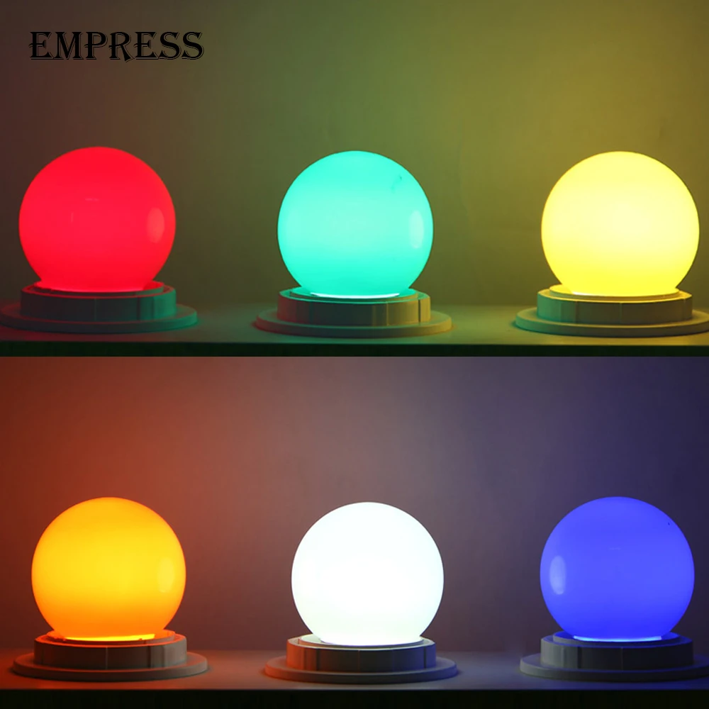 Lamparas Led bombilla lámpara LED colorido Bombillas E27 G45 220 V LED SMD 2835 colorido bombilla Lampada Luz linterna LED