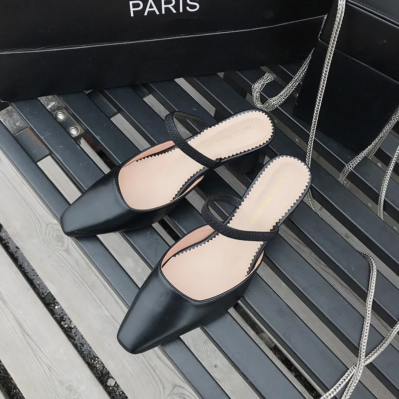 Flip Fashion Mitte Schuhe Sommer Rau Frauen Weibliche Designer Luxus Square Kopf flops Ferse Hausschuhe Sandalen Mädchen w77qRCU