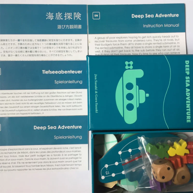 Board Traditional Games Deep Sea Adventure Board Game With English Instructions Cards Game 2 6players Fo Com