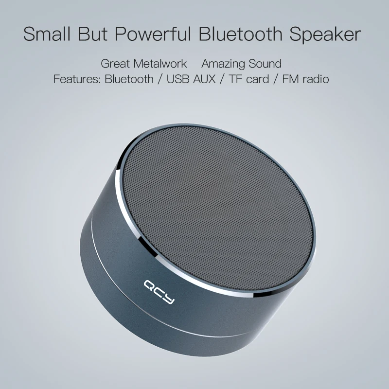 QCY беспроводной динамик металлический Мини Портативный bluetooth subwoof звук с