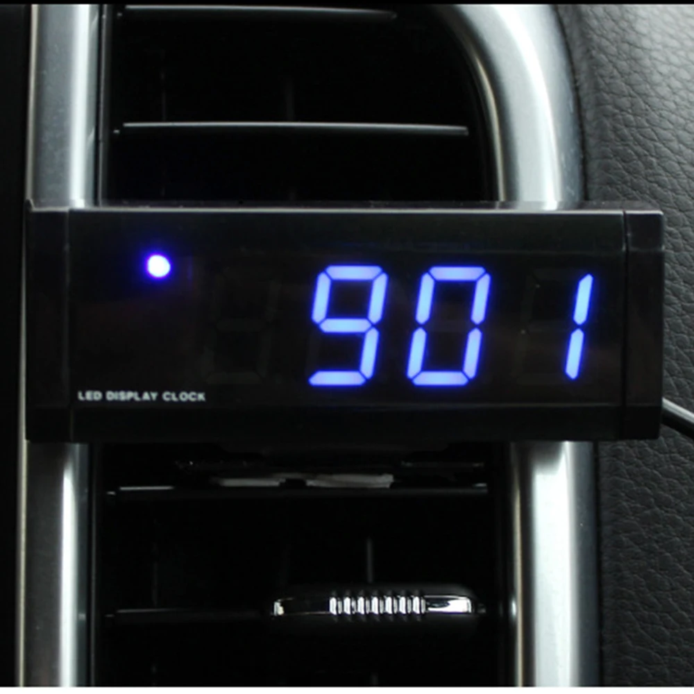 

Car Ornament Auto Watch Automotive Clock Decoration Automobile Dashboard Electronic Digital Clock Display Ornaments Accessories