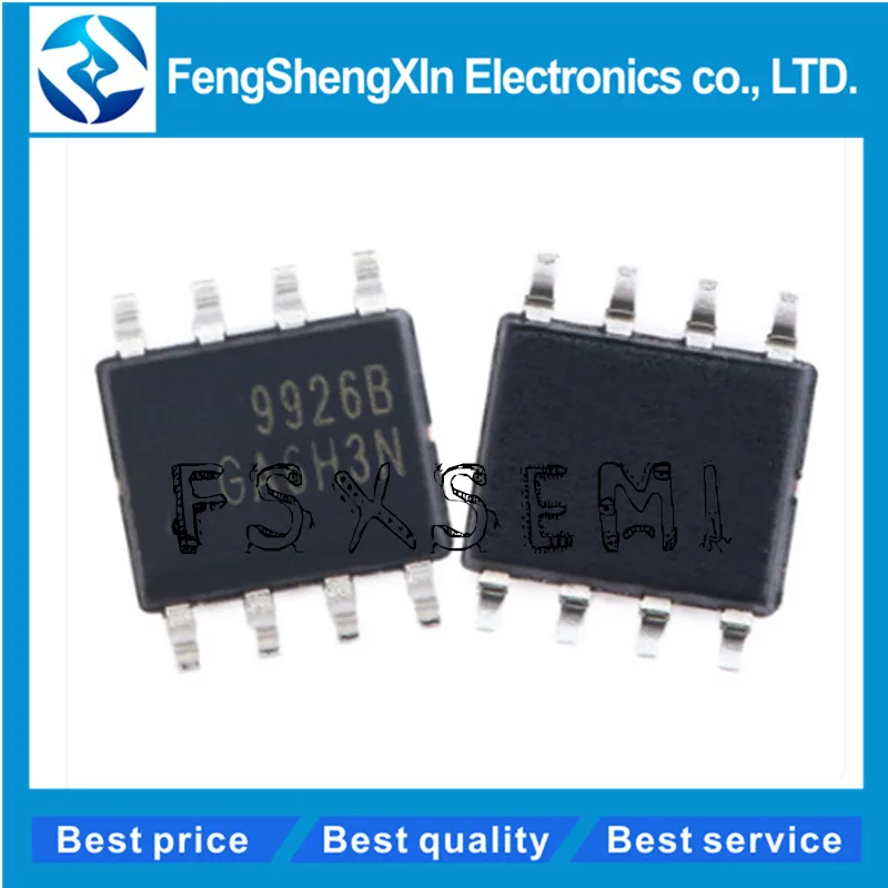10 шт./лот AO9926B 9926B двухканальный MOSFET IC SOP-8 | Электронные компоненты и