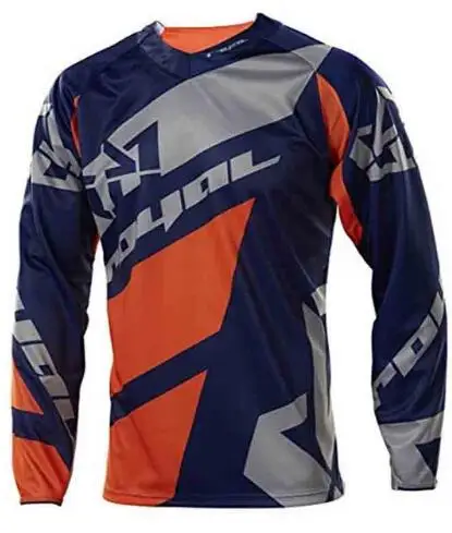 Мото спортивный топ для верховой езды майки ropa moto cross mx camiseta горный мото крест майки футболки moto rcycle - Цвет: Оранжевый