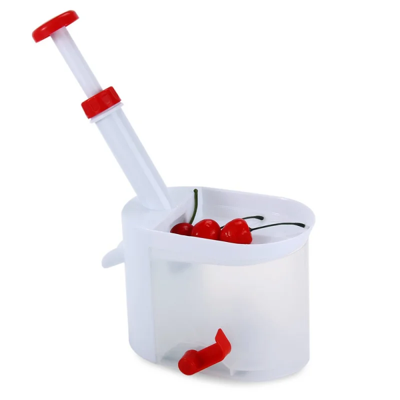 

New Kitchen Appliances Novelty Super Cherry Stone Corer Remover Machine Cherry Corer with Container Kitchen Gadgets Tool