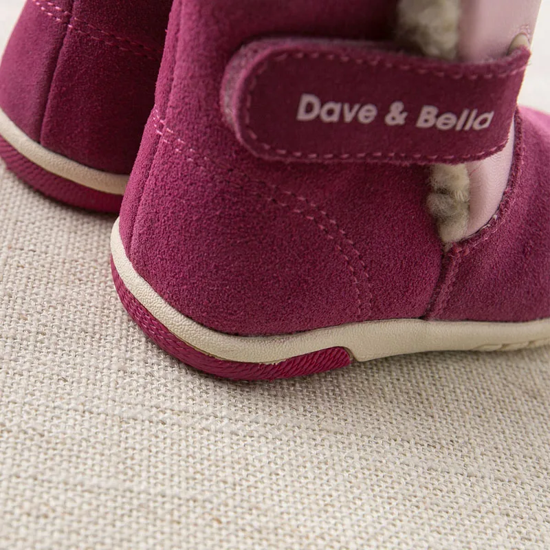 DB4304 DAVEBELLA зимние ботинки для новорожденных девочек модные детские ботинки для мальчиков