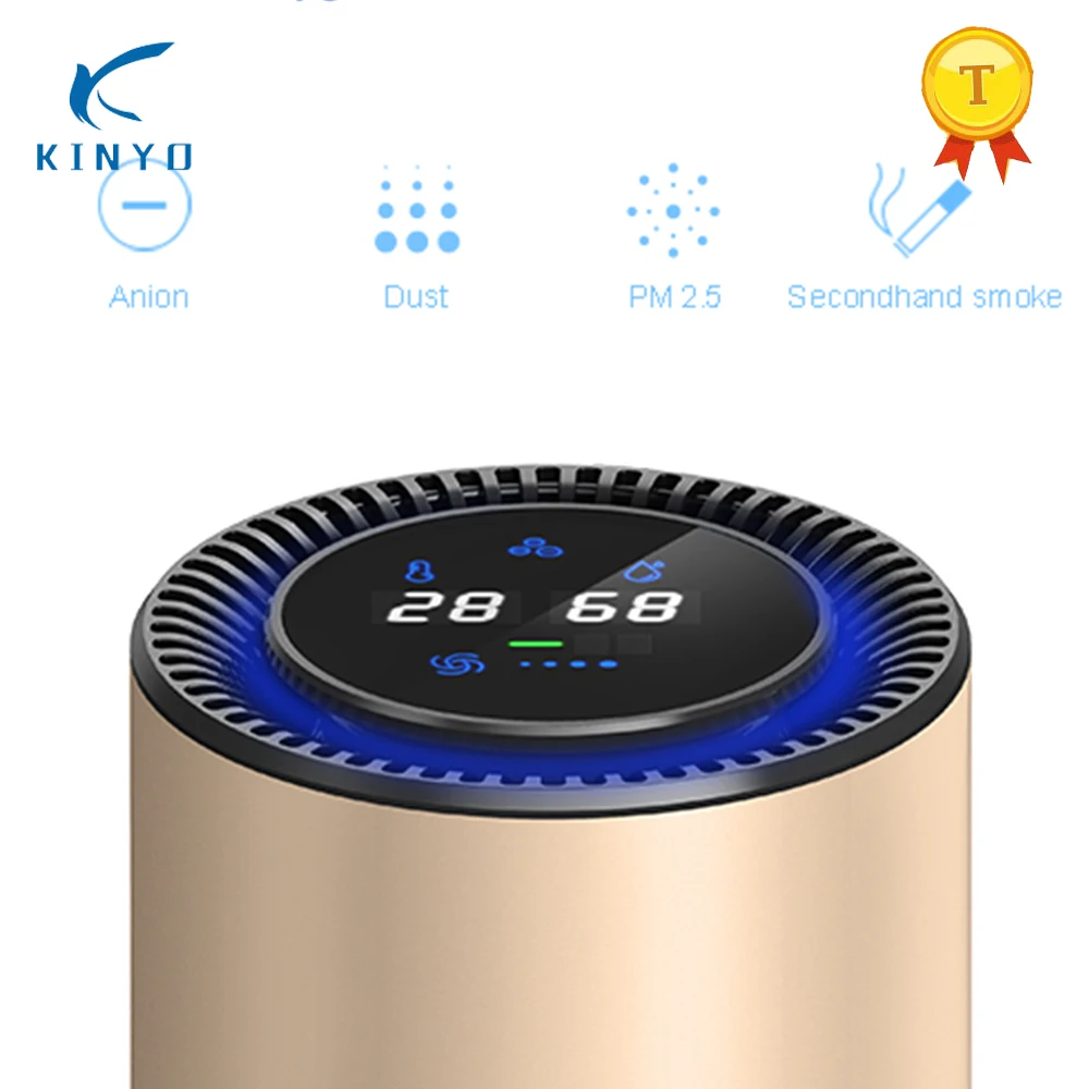 KINYO Car Air Purifier with Filter Portable USB Cleaner Remove Formaldehyde Cigarette Smoke Odor Smart Purifying Device Ionizer KINYO Car Air Purifier with Filter Portable USB Cleaner Remove Formaldehyde Cigarette Smoke Odor Smart Purifying Device Ionizer